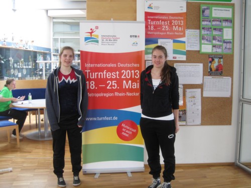 Feuchter Turnmädels beim Internationalen Deutschen Turnfest in Mannheim