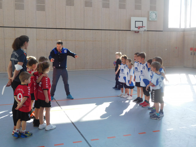 Die Handball-Mini wieder im Einsatz
