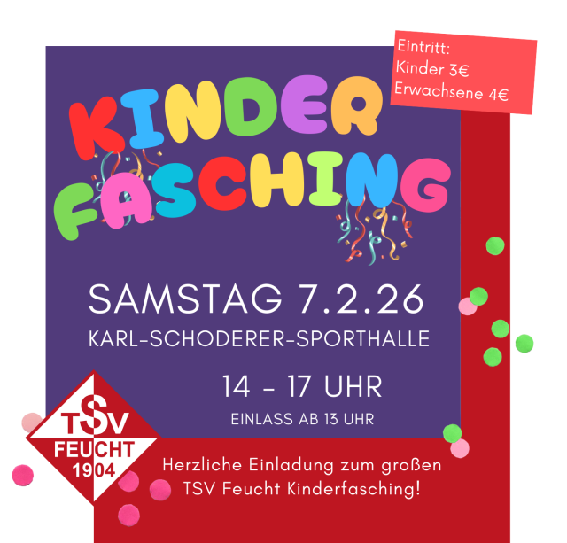 Herzliche Einladung zum Kinderfasching 2026