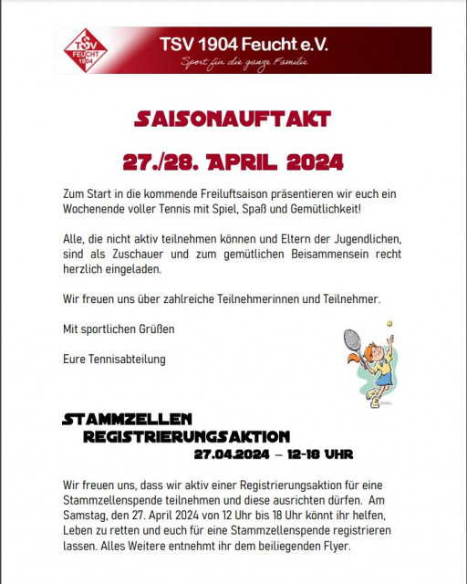 Stammzellen-Registrierungsaktion 27.04.2024