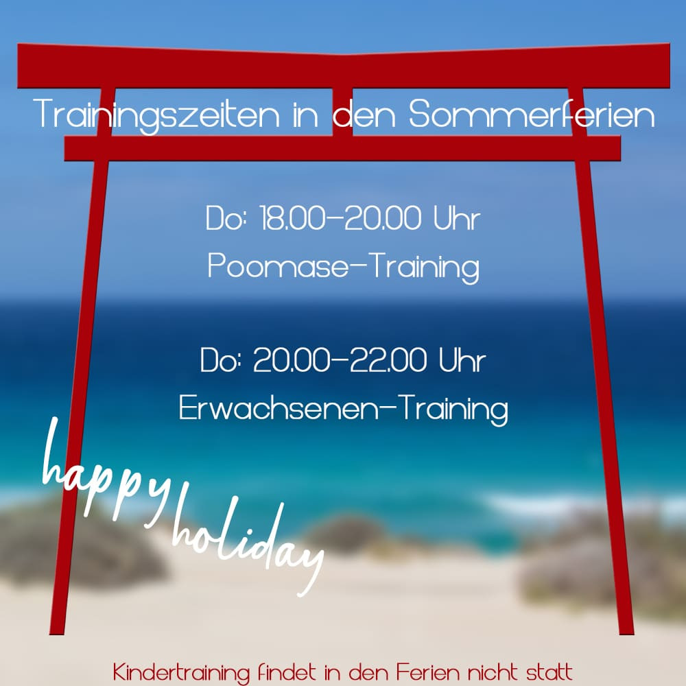 Sommerpause beim Taekwondo