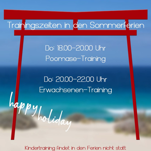Sommerpause beim Taekwondo