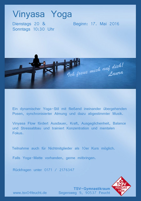 Yoga - Ab 17. Mai neu im Gymnastik Angebot