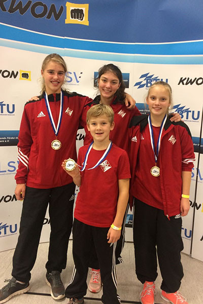 Besser geht es fast nicht: Drei Mal Gold und einmal Silber für die Taekwondokämpfer des TSV 1904 Feucht beim int. Bayerncup